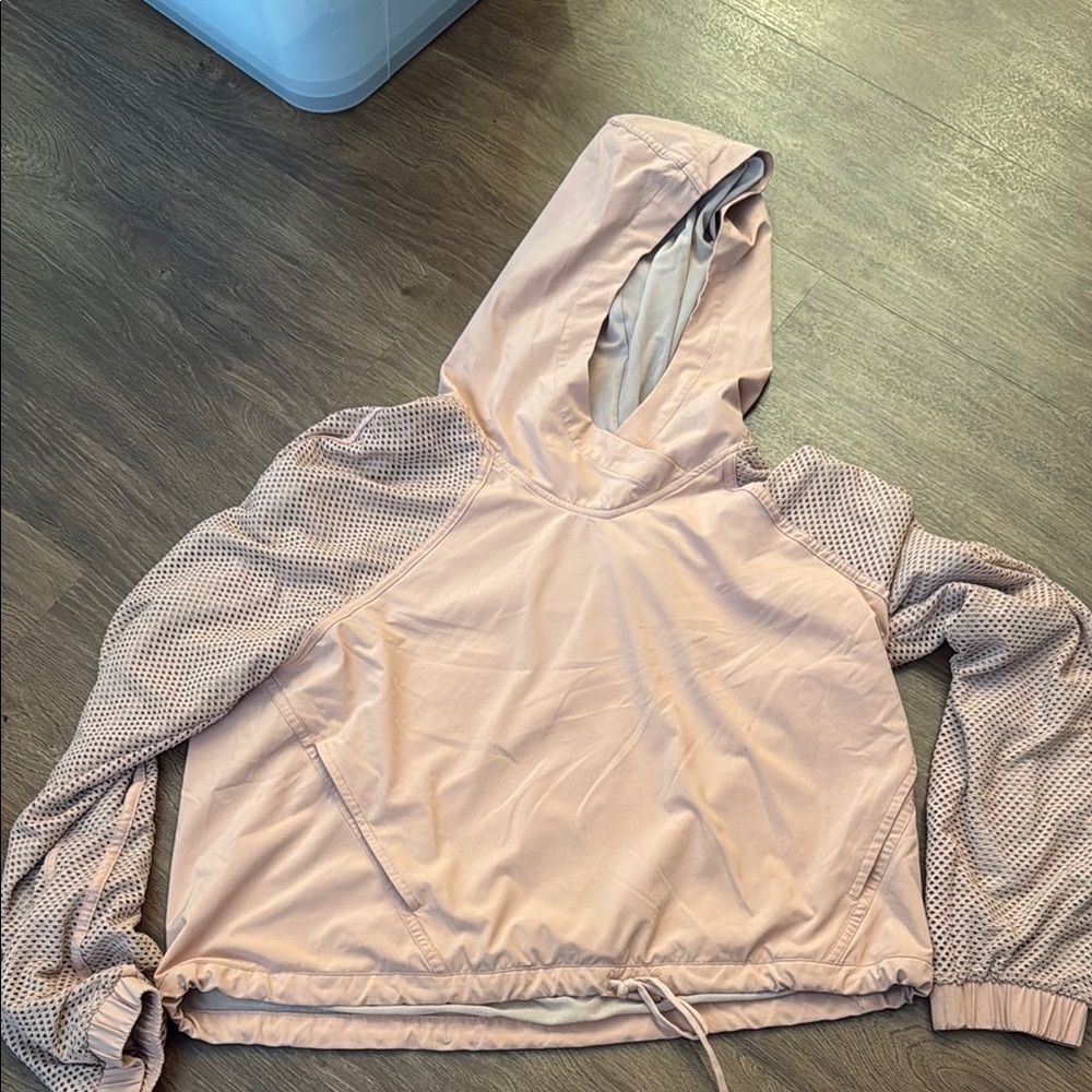 Lululemon Athletica Pink Hooded Sweatshirt Relaxed Fit